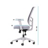Office Chair Leto 108 - Grey Grey