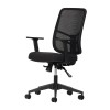 Office Chair Set (2 Pieces) Leto 108 - Black Black