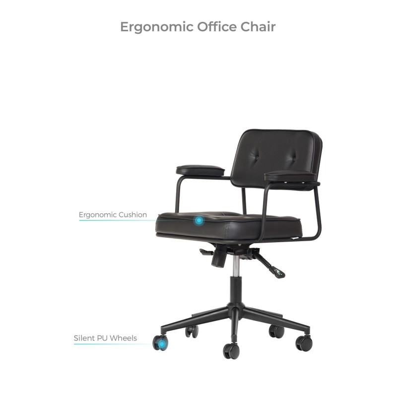 Office Chair Jupi 60 - Black Black