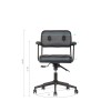 Office Chair Jupi 60 - Black Black