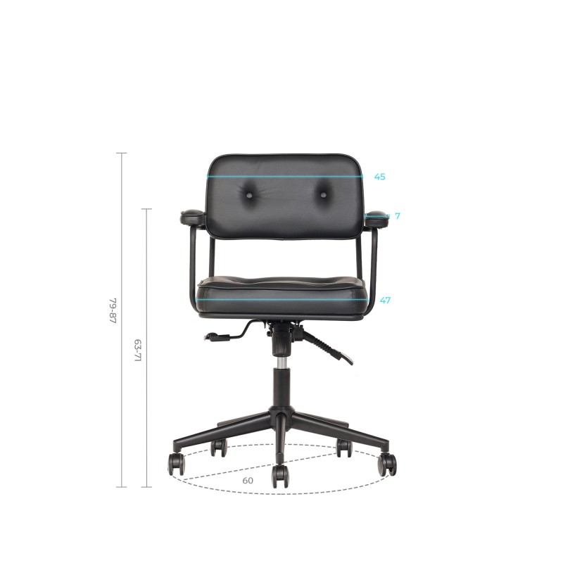 Office Chair Jupi 60 - Black Black
