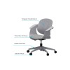 Office Chair Sisa - Grey Grey