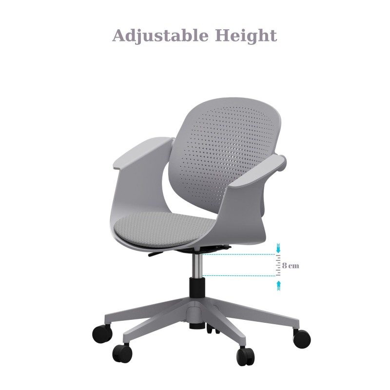 Office Chair Sisa - Grey Grey