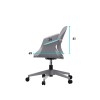 Office Chair Sisa - Grey Grey