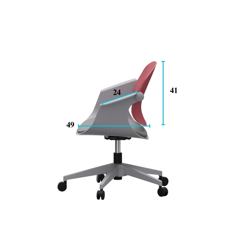 Office Chair Sisa - Salmon Salmon