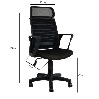 Office Chair Bürocci Likya - Black Black