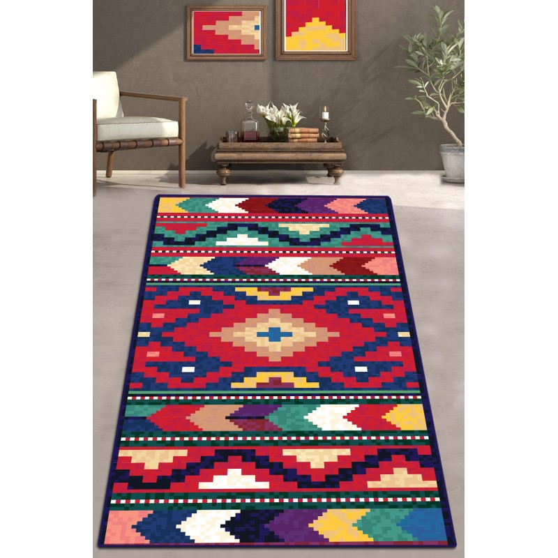 Conceptum Hypnose Hall Carpet (80 x 150) Ordo - Cotton Multicolor
