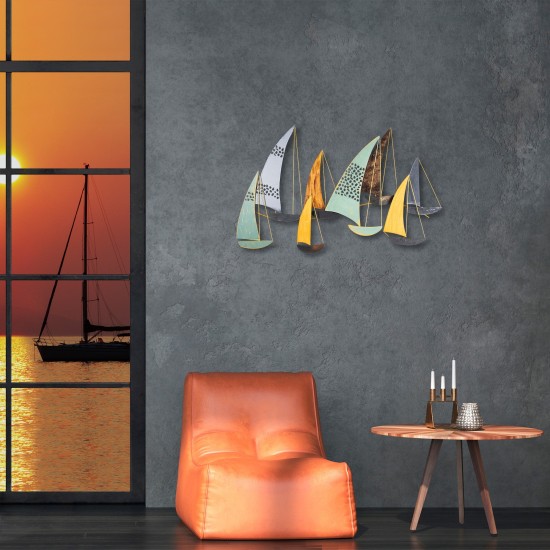 Decorative Metal Wall Accessory Yavuz Multicolor Decorative Metal Wall Accessory Yavuz Multicolor