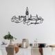 Decorative Metal Wall Accessory London Black