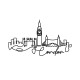 Decorative Metal Wall Accessory London Black