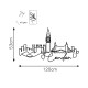Decorative Metal Wall Accessory London Black
