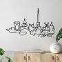 Decorative Metal Wall Accessory Paris Black