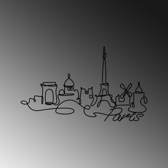 Decorative Metal Wall Accessory Paris Black Wallxpert Decorative Metal Wall Accessory Paris Black