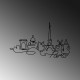 Decorative Metal Wall Accessory Paris Black Wallxpert Decorative Metal Wall Accessory Paris Black