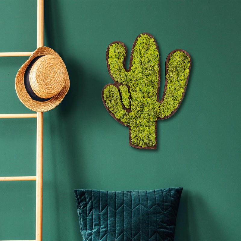 Decorative Wall Accessory Cactus Green
White