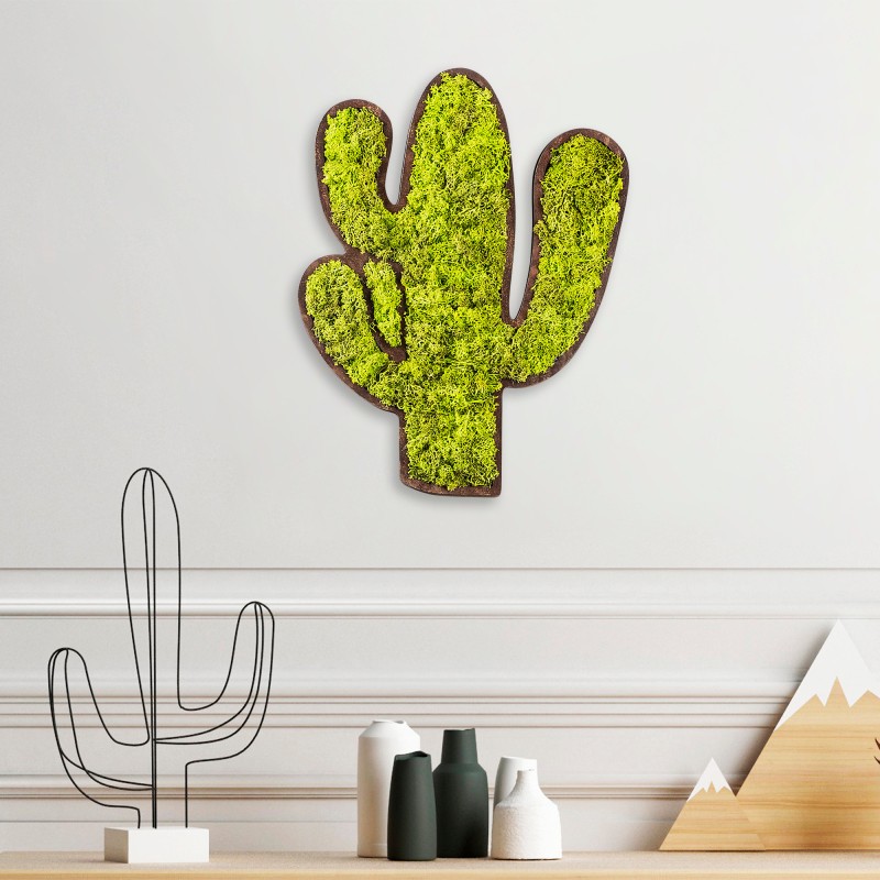 Decorative Wall Accessory Cactus Green
White