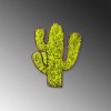 Decorative Wall Accessory Cactus Green
White