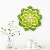 Decorative Wall Accessory Daisy Green
White