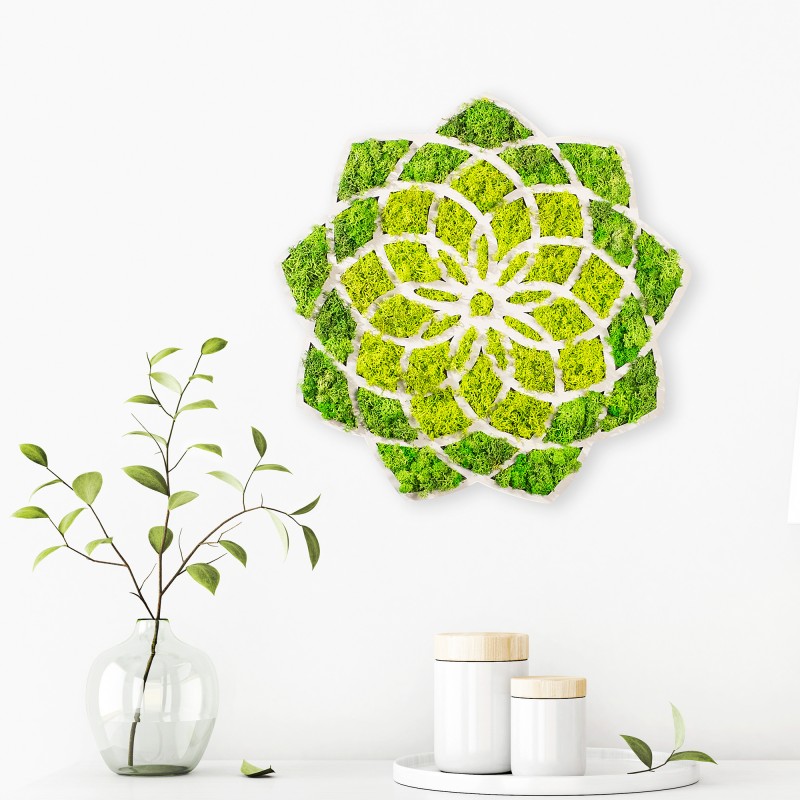 Decorative Wall Accessory Daisy Green
White