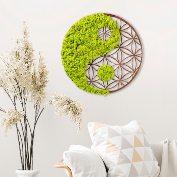 Decorative Wall Accessory Yin Yang Green
Brown