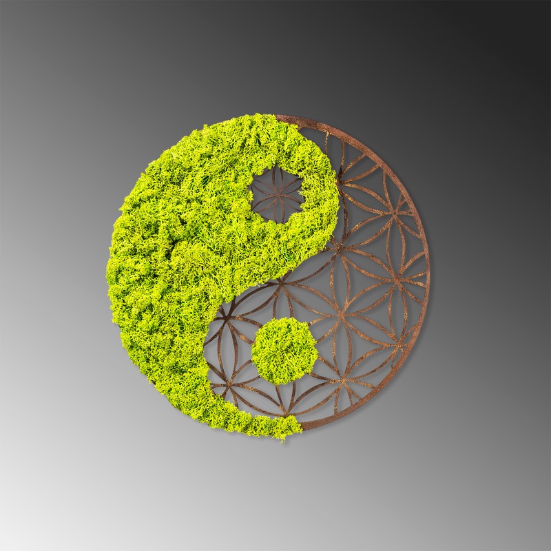 Wallxpert Decorative Wall Accessory Yin Yang Green
Brown