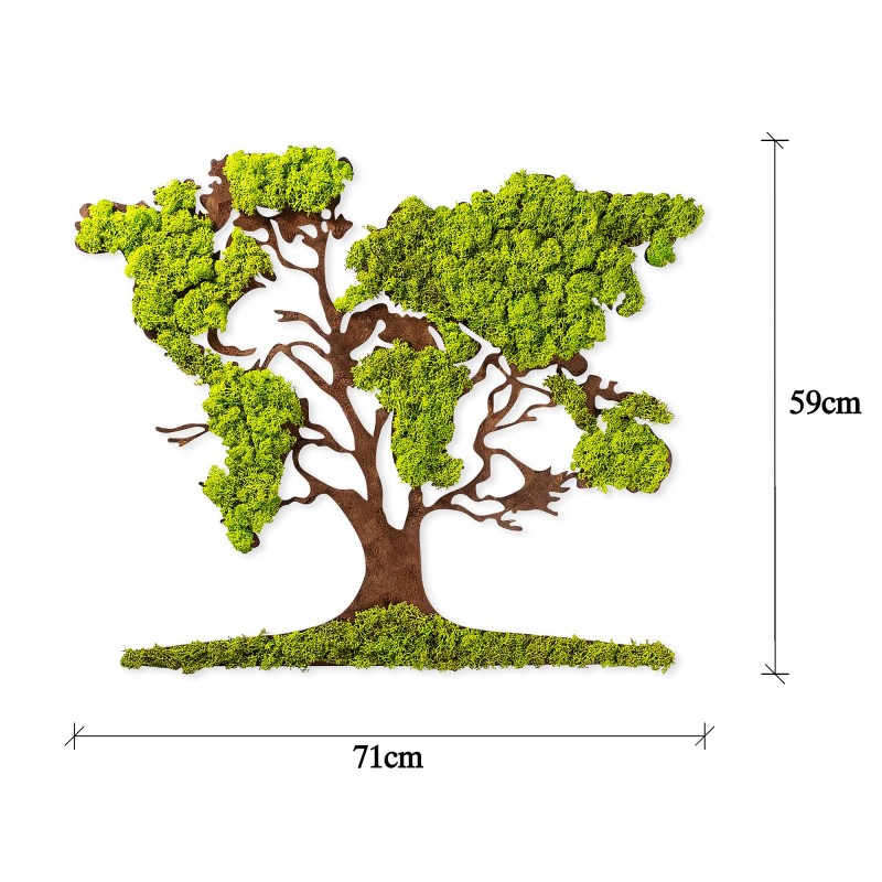 Wallxpert Decorative Wall Accessory Tree 2 Green
Brown