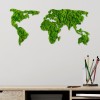 Decorative Metal Wall Accessory World Map Green