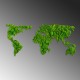 Decorative Metal Wall Accessory World Map Green Decorative Metal Wall Accessory World Map Green