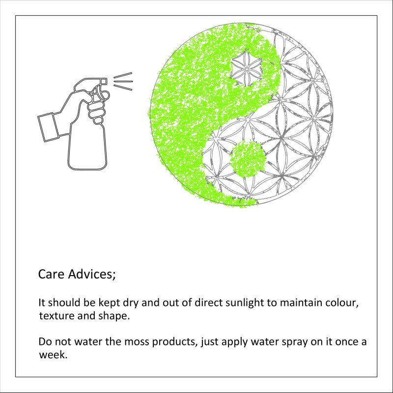 Decorative Metal Wall Accessory World Map Green