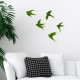 Decorative Metal Wall Accessory Swallows Green Decorative Metal Wall Accessory Swallows Green