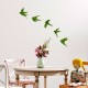 Decorative Metal Wall Accessory Swallows Green Decorative Metal Wall Accessory Swallows Green