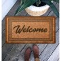 Pvc Doormat Dekoratif Welcome Kahverengi Kapı O¨nu¨ Paspası - Brown Brown