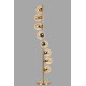 Opviq Floor Lamp Simay 8 Li Eskitme Bal Camlı Lambader Gold