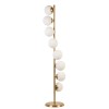 Opviq Floor Lamp Simay 8 Li Eskitme Beyaz Camlı Lambader White