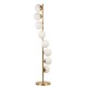 Opviq Floor Lamp Simay 8 Li Eskitme Beyaz Camlı Lambader White