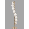 Opviq Floor Lamp Simay 8 Li Eskitme Beyaz Camlı Lambader White