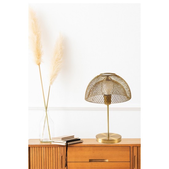 Opviq Table Lamp Lungo Eskitme Ufo Başlıklı Masa Lambası Gold