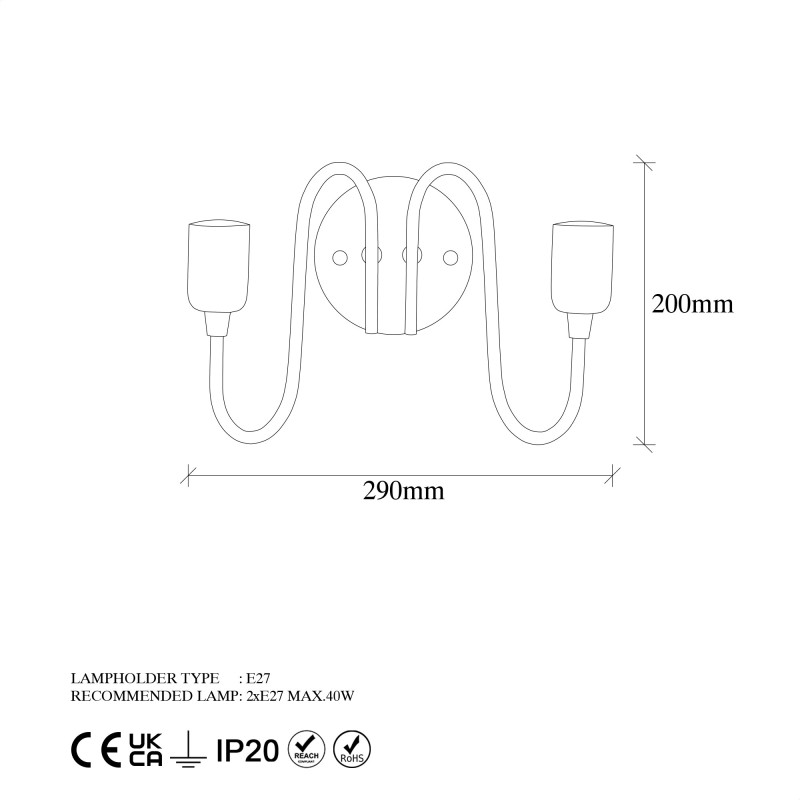 Wall Lamp Firat - 11521 Black
Antique