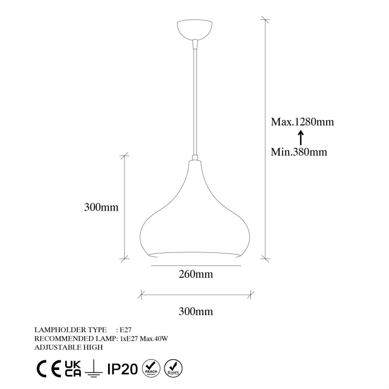 Opviq Chandelier Muba - 11550 Multicolor