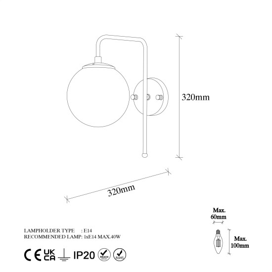 Wall Lamp Viran - 10945 Vintage