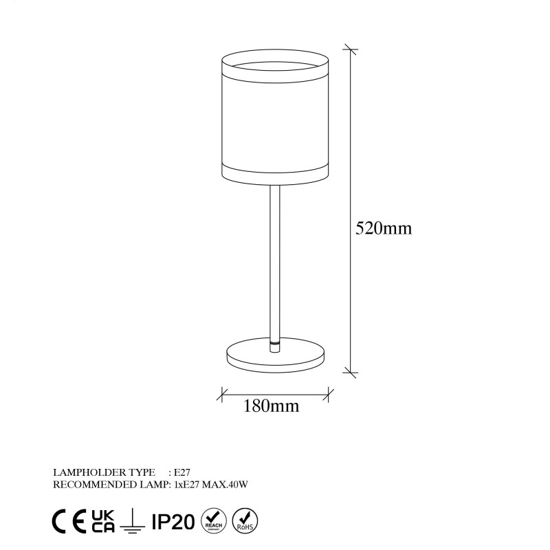 Table Lamp Way - 11611 Vintage