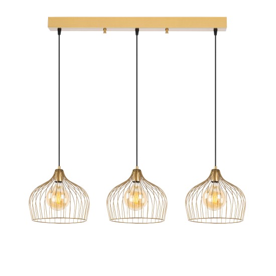 Chandelier Bek - 11376 Shiny Gold Opviq Chandelier Bek - 11376 Shiny Gold
