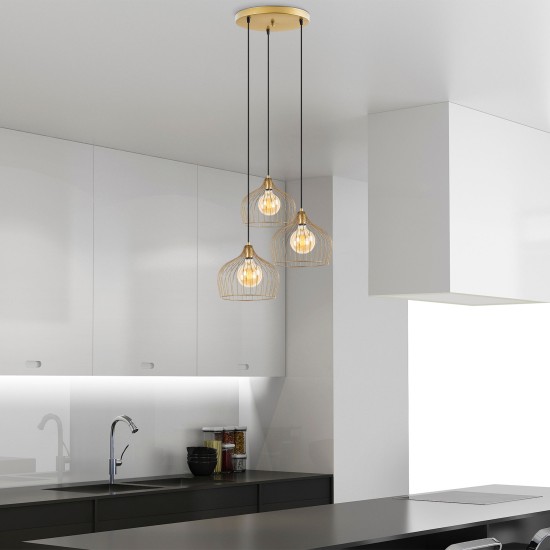 Chandelier Bek - 11381 Shiny Gold Chandelier Bek - 11381 Shiny Gold
