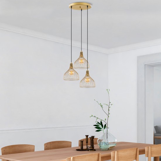 Chandelier Cafu - 11566 - 2 Shiny Gold