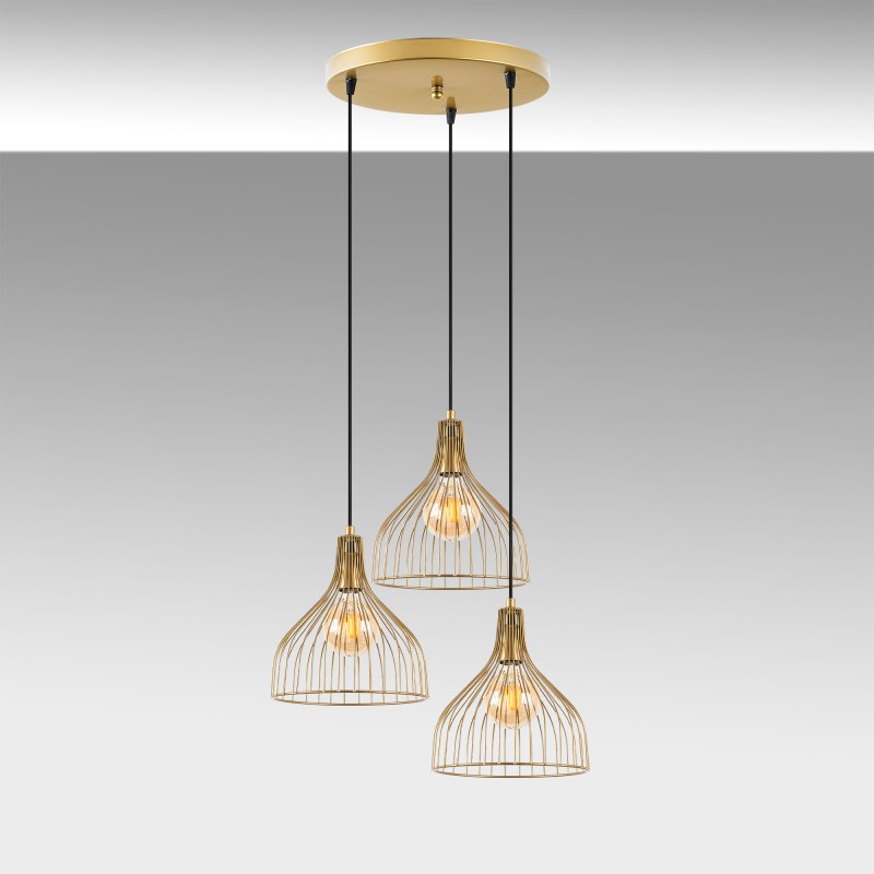 Chandelier Cafu - 11566 - 2 Shiny Gold