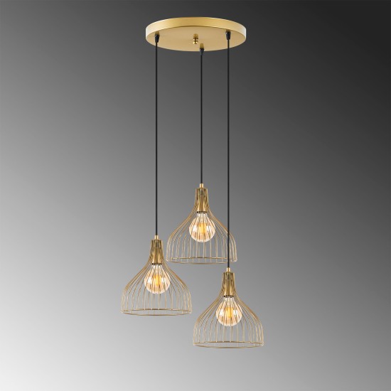 Chandelier Cafu - 11566 - 2 Shiny Gold