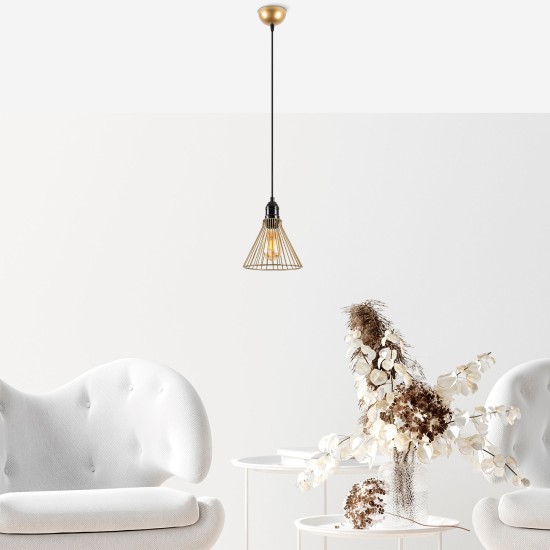 Chandelier Rozye - 11291 Shiny Gold Chandelier Rozye - 11291 Shiny Gold
