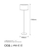 Floor Lamp Way - 11613 Black
White