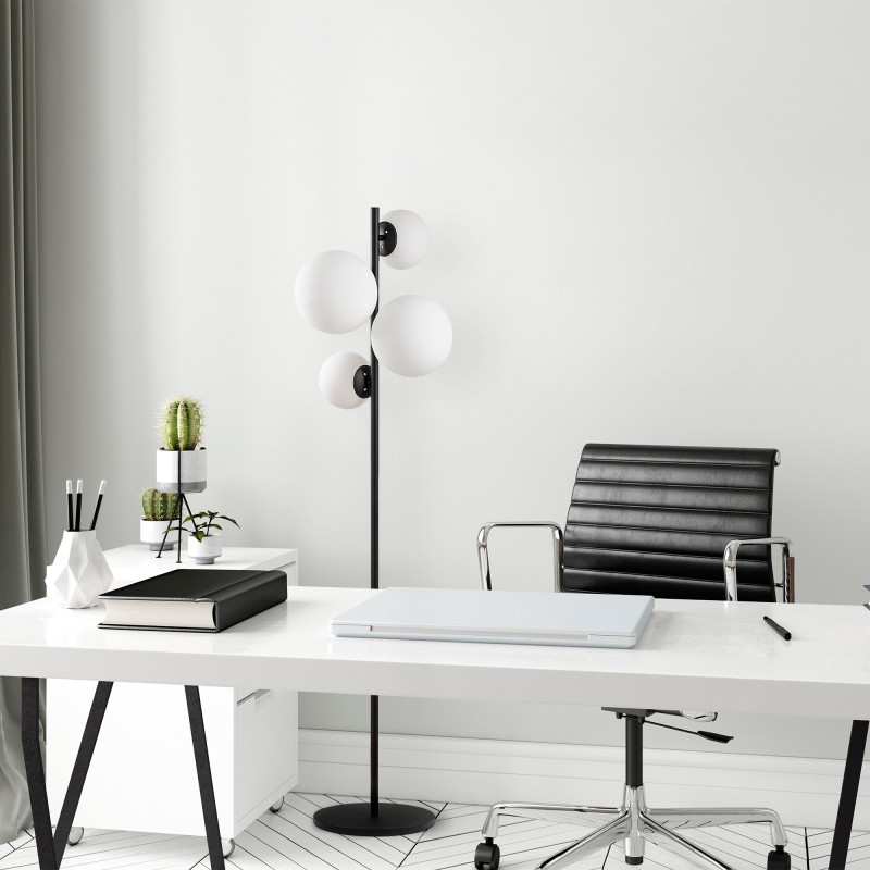 Opviq Floor Lamp Fazli - 10521 Black
White