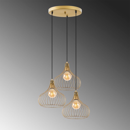 Chandelier Teldamla - 11930 Shiny Gold Chandelier Teldamla - 11930 Shiny Gold